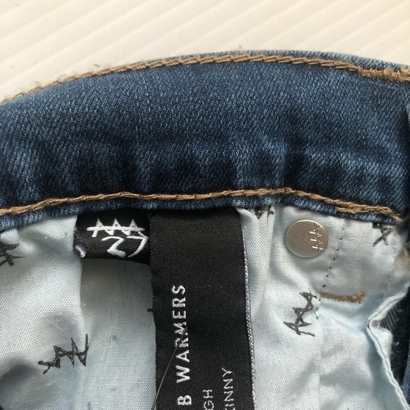 Nasty gal ZeeGeewhy Denim Blue Jeans shorts  27 - Picture 7 of 8